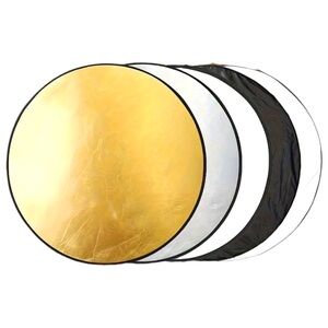 32” Diameter- Round, 5 in 1 Folding Light Reflector, w/Case